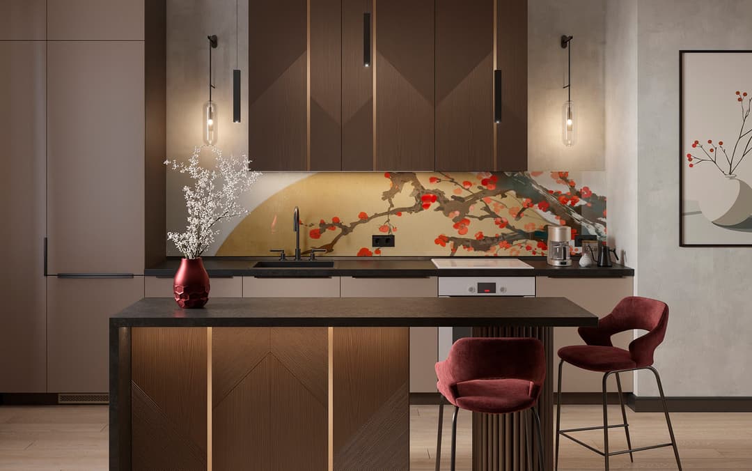 Кухонный гарнитур Альба рубчик
